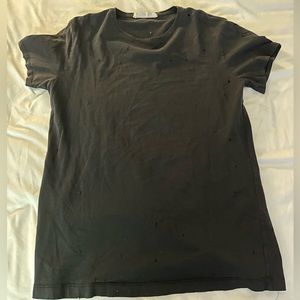 Emma & Sam Distressed Oversized Black T Shirt